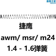 DSR捷鷹MSR拋殼AWM軟彈M24狙擊零件配件1.4-1.6彈簧改裝金屬拉栓