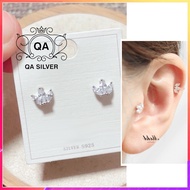 QA SILVER Elegant feminine SILVER earrings with stones freesize EA6350