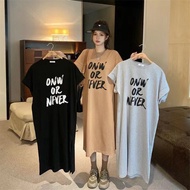Korea Korea Plus Size t-Shirt Women's Summer Loose Simple Plus Size Dress Student Half-Sleeved Bottoming Shirt Top Women