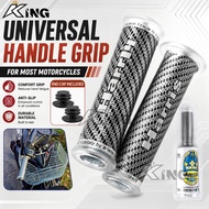Universal Motorcycle Rubber Grip Cover Pemegang Grip Throttle Handlebar Sleeve Non-slip Durable Bike