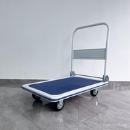 Folding Flatbed Trolley 300kg Trolley Large Four-Wheeled Iron T3CW