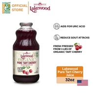 Lakewood Organic Pure Tart Cherry Juice (946ml) Sleep, Joint Pain, Gout | No Added Sugar | No Preser