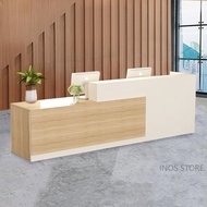 🔥Reception Counter Table Reception Desk front desk counter receptionist table front desk counter Cas