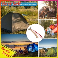 Stainless Steel Tents Stake Mallet with Bent Handle Multifunctional Canopy Spikes Fixing Mallets Pra