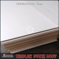 Matte White Melamine Plywood Board 1 Face 6mm 100x50 cm (6 mm (50x100 cm) plywood board