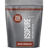 【現貨】Isopure Low Carb Whey Protein Isolate Powder - Dutch Chocolate【1磅裝】朱古力味低醣乳清分離蛋白粉 蛋白質能量Gym增肌營養健身代餐