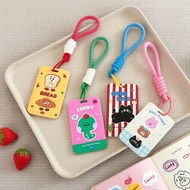 Cartoon Lanyard Card Case - ID Badge Holder for Girls & Kpop Photocard Sleeve  Sarung Kad Lanyard Ka