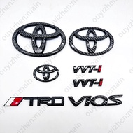 Toyota Vios Dugong 2007-2013 NCP93 carbon fiber front and tail toyota logo
