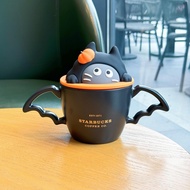 Starbucks Halloween Cup Candy Cool Black Cat Cup Lid Wings Cute Bear Ceramic Cup Mug with Lid