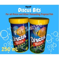 AquaV DISCUS BITS FISH FOOD-250mL