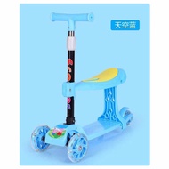 LODER Kids Scooter 2 in 1 Sit and Stand Scooter 3 Wheel Balance Scooter Foldable Adjustable Scooter