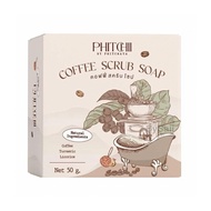 สบู่สครับกาแฟ พิชชี่ Phichy By Phichara coffee scrub soap ของแท้ 50 กรัม