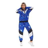 80s Disco Costume Set - Retro Fashionable Sportwear