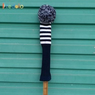 [Predolo] 1 Piece White Knit Stripes  Golf Club Head Cover Set Kopfbedeckung    Hybrid Wood