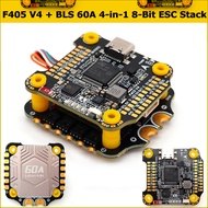 F405 V4 F4 Flight Control FC Support BetaFlight/INAV BLS-60A 4in1 ESC Stack For RC FPV Racing Drone 