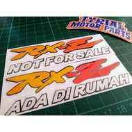 STICKERS RXZ NOT FOR SALE STICKER CUTTING PANTUL CAHAYA