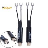 A&W 2Pcs UHF/VHF/FM/TV F cable 75-300 Ohm balun antenna matching transformer adapter
