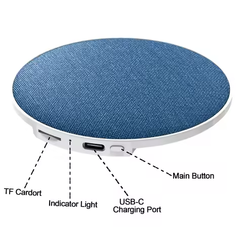 Mini Portable White Noise Sleep Aid Soundbar Ultra-thin Bluetooth Speaker Wireless Pillow Music Box 
