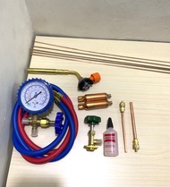 Paket isi REFRIGRANT kulkas R134 / alat isi REFRIGRANT kulkas dan las / alat servis kulkas (tanpa RE