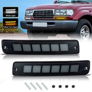 2pcs DRL For Toyota Land Cruiser 80 Series LC80 FJ80 FZJ80 HDJ80 HZJ80 4500 1991-1998 Daytime Runnin