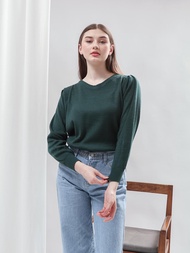 NIGOO - Kara Puff Top Knitwear Sweater Atasan Rajut Wanita