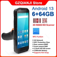 Industrial PDA Android 13 Google GMS Rugged High Performance 1D 2D Barcode Scanner NFC