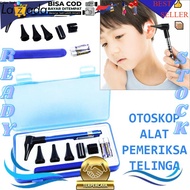 SAMUDRA BIRU - Otoskop Alat Pemeriksa Telinga THT Ear Check dengan Flashlight Senter Cek Mata Kuping