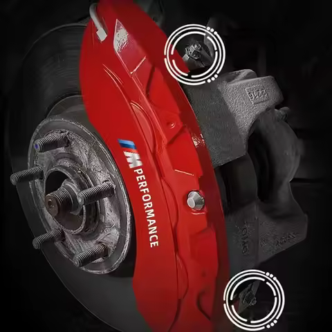 2025 New 6PCS Car Sticker Brake Caliper Vinyl Decal for BMW M Power E30 E38 E39 E46 E60 E61 E90 X1 X