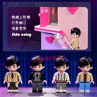 in stock Creative Fun Toys Jay Chou's Piano Life Building Blocks Multi-scene Linkage Switching 4 Minifigures Girl Toy Gifts