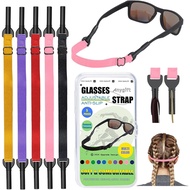 Glasses Strap,Adjustable Eyeglasses Strap 5PCS Anti-Slip Sunglasses Strap for Men Women, Eye Glasses