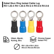 Sekun Cable Terminal Skun Round O-Cable Lug Insulation RV 1.25-5 G1515