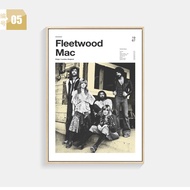 Retro Rock Band Poster Decorative Painting Living Room Bedroom Music Nostalgia Wall Art Bob Dylan Pr