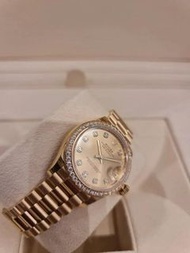 御泓齋高價收購舊手錶 回收勞力士 Rolex Datejust 31 CHAMPAGNE-COLOUR SET WITH DIAMONDS