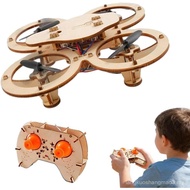 Kit Model Drone Kayu, Kit Drone RC Kayu DIY, Kit Drone Kayu DIY, Kit Drone 3D dengan Alat Kawalan Ja