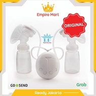 Real Bubee Pompa ASI Elektrik Otomatis 2 Botol Susu Breastpump original