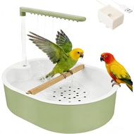 Bird Shower Budgie Budgie Shower, Bird Shower for Parrots, USB Power Loop Bird Bath Balcony, Bird Ba