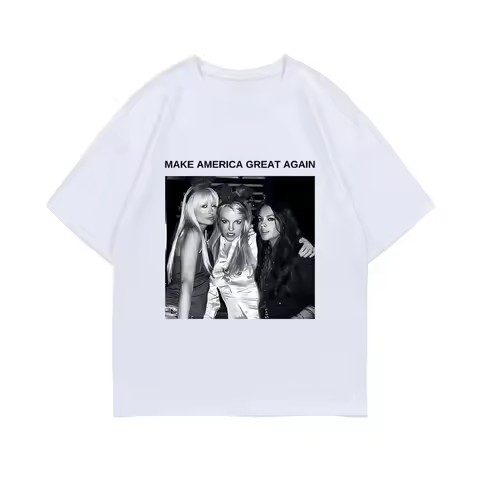 Spraw, Aby Ameryka Znów Była Wielka Paris Hilton Britney Spears Lindsay Lohan Graficzne T-shirty Kob