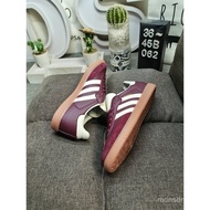 Sam/ba OG ID0477 burgundy low cut casual board shoes