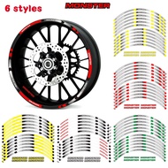 Professional Modified Motorcycle Wheel Sticker 57cm Rim Sticker DUCATI// MONSTER Steel Rim Sticker R