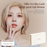 Ollio No Glue Lash Original Pack Softbrown False Eyelash Glue Free Cluster