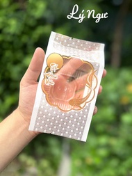 Size 150g Túi khay đựng bánh trung thu COMBO 100 TÚI hàn miệng 100 KHAY TRONG đựng bánh trung thu 15