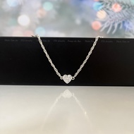 Lắc tay Trái Tim dành cho bé gái 3-4-5-6-7-8-9-10 tuổi và bạn gái- Vòng tay basic bạc dài 13cm 14cm