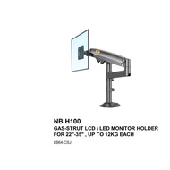 NORTH BAYOU H100 GAS-STRUT LCD / LED MONITOR HOLDER DESKTOP BRACKET HOLDER ARM DESK MOUNT FOR 22''-3