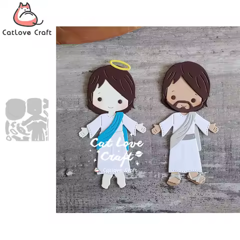 Catlove Jesus Metal Cutting Dies Scrapbooking Mold Knife Stencil Die Cuts Card Making DIY Craft Embo