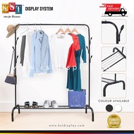 Single Pole Ampaian Baju Rak Pakaian Clothes Rack With Hook Cloth Organizer Mulig Rack