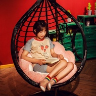 H-Y/ Balcony Glider Swing Bird's Nest Cushion Hanging Basket Cushion Cushion Integrated round Cane Chair Cushion Cradle