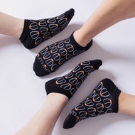 【錦源興】烏魚子抗菌踝襪 (黑) l 襪子 台灣製 運動襪 印花