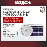 BOSCA Solar Ceiling Lamp Solar Light Ceiling light 24CM BLS-26 60W With Solar panel 8W Indoor