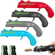 4 Pcs Beer Bottle Opener Cap Gun, Funny Cap Gun Bottle Opener Launcher Shooter, Caps for Cap Gun for