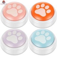 4Pcs Dog Speaking Button Pet Communication Button Dog Training Talk Recordable Starter Set SHOPSKC86